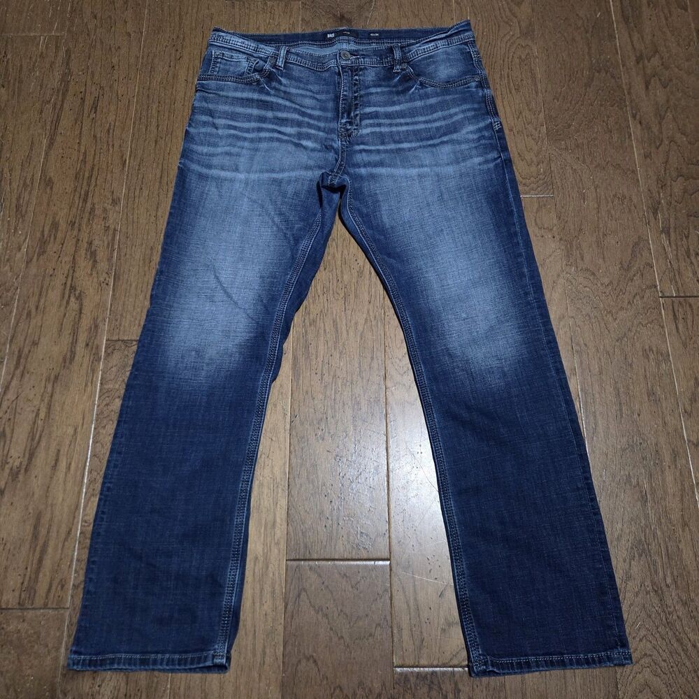 BKE Buckle Jeans Mens 40x34 Blue Tyler Denim Pants Washed Out Faded Straight